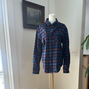 Luxury Aztech Mountain Aspen Plaid Flannel Shirt